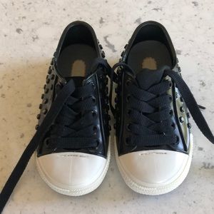 Mini Melissa black toddler lace up size 7